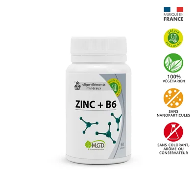 MGD Nature Zinc Vitamine B6 Cheveux