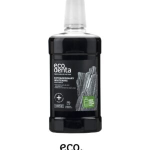 ECODENTA Bain de Bouche Blanchissant au Charbon Actif 500ml Maroc