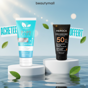 HEROCA Baby Face Hydra Skin Vit C 100ml = Creme Solaire Invisible Offert Maroc