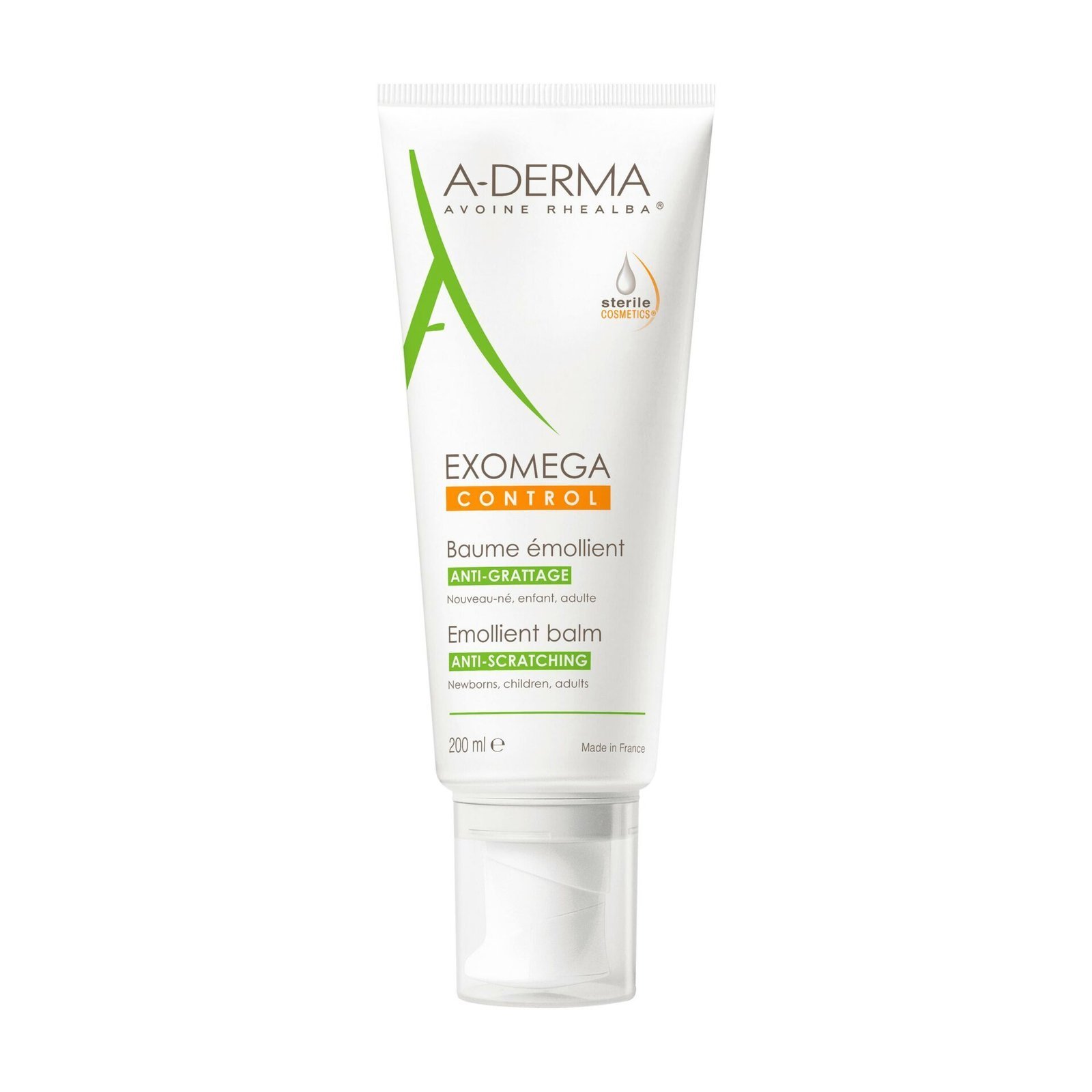 A-DERMA — Exomega Control Baume Émollient Anti-Grattage Cosmétique Stérile 200 ml Maroc