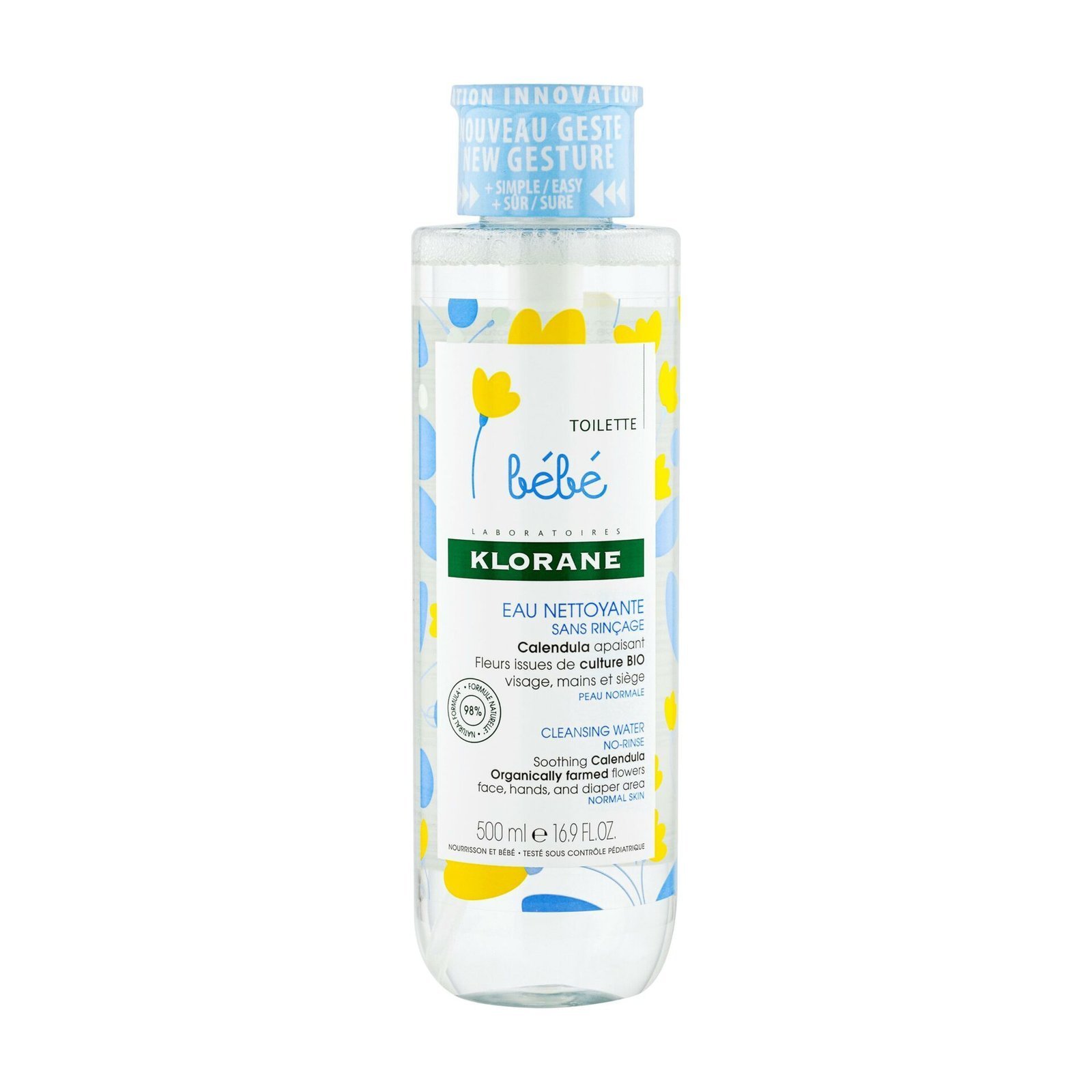 KLORANE – Eau Nettoyante sans Rinçage au Calendula Apaisant – Bébé – Peau Normale 400 ml Maroc