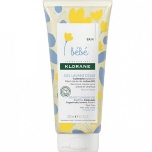KLORANE – Gel Lavant Doux au Calendula Apaisant – Bébé – Corps et Cheveux – Peau Normale 200 ml Maroc