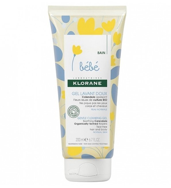 KLORANE – Gel Lavant Doux au Calendula Apaisant – Bébé – Corps et Cheveux – Peau Normale 200 ml Maroc