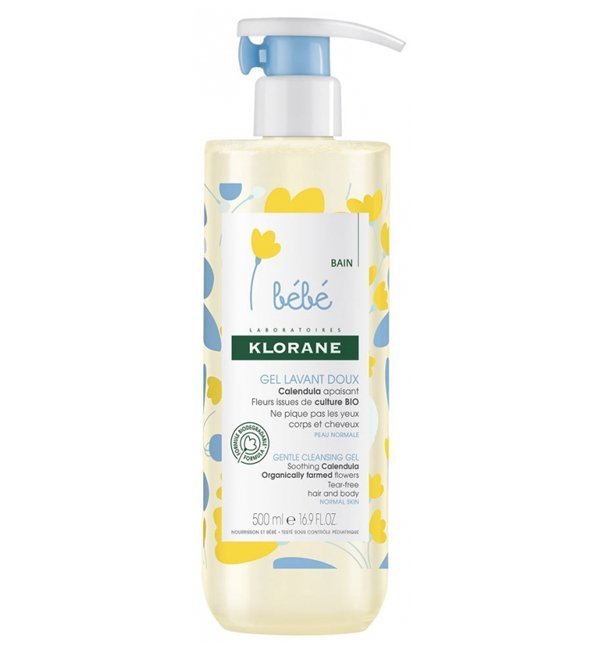 KLORANE – Gel Lavant Doux au Calendula Apaisant – Bébé – Corps et Cheveux – Peau Normale 500 ml Maroc