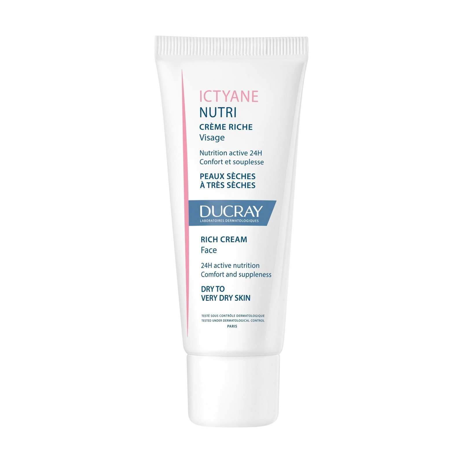 DUCRAY — Crème Riche Visage — Crème Visage Peau Sèche — Ictyane Nutri 40 ml Maroc