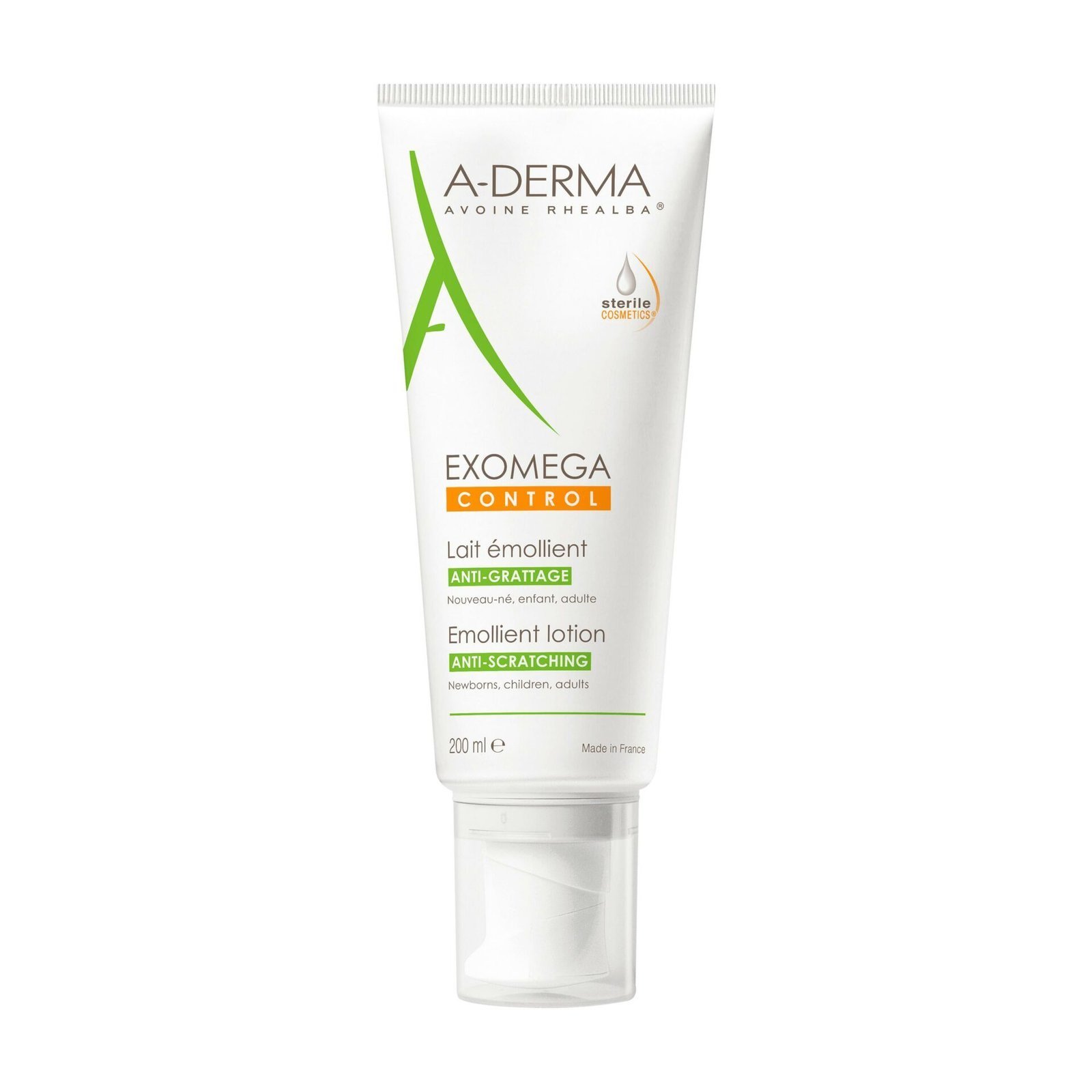 A-DERMA — Exomega Control Lait Émollient Anti-Grattage Cosmétique Stérile 200 ml Maroc