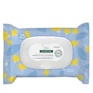 KLORANE – Lingettes Nettoyantes Douces pour le Corps au Calendula Apaisant – Bébé – Peau Normale à Sèche 25 U Maroc