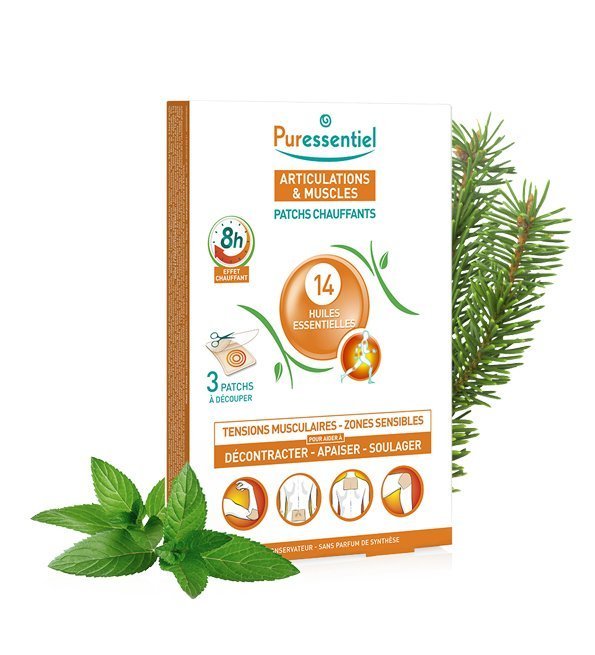 PURESSENTIEL Patchs Chauffants Pure Heat® Articulations & Muscles Maroc