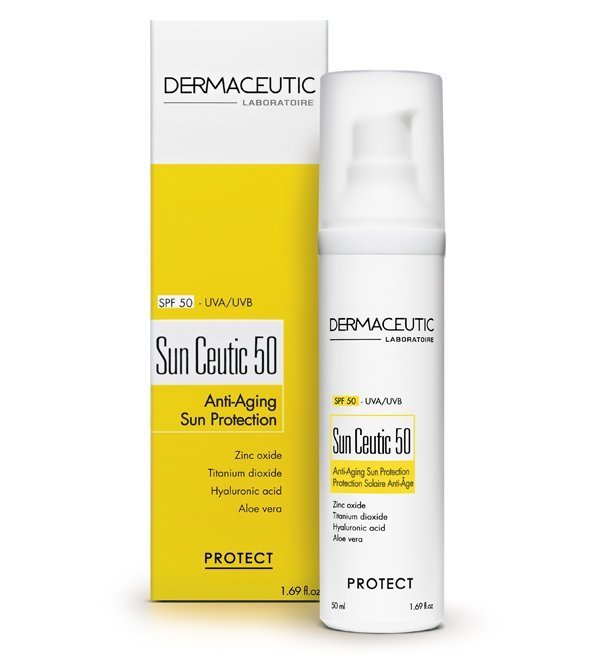 DERMACEUTIC – Sun Ceutic 50 Protection Solaire Anti-Âge – 50 ml Maroc
