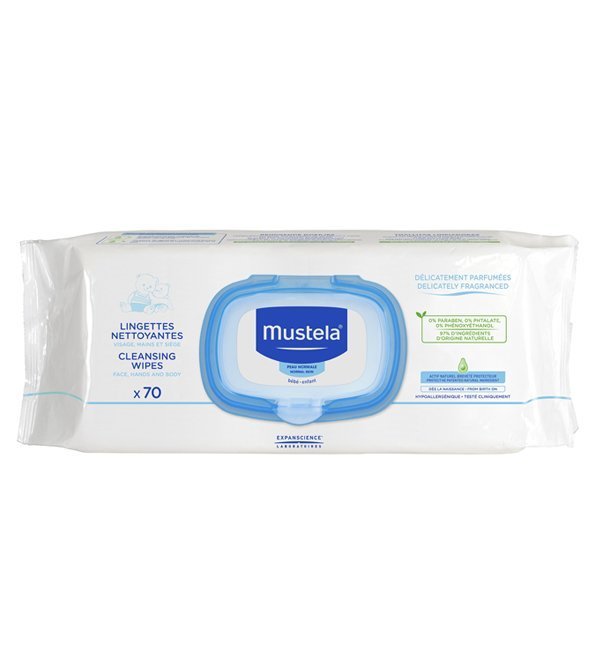 MUSTELA Lingettes Nettoyantes – 70 Piéces Maroc
