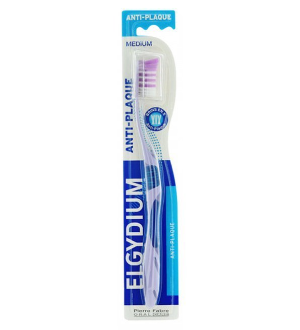 ELGYDIUM – Brosse à Dents Anti-Plaque Medium Maroc