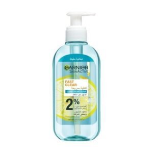 GARNIER Skin Active Fast Clear Gel Nettoyant Moussant Anti Acné avec de L’acide Salicylique – 200ml Maroc