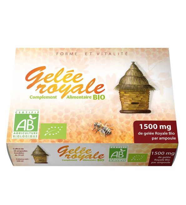 GPH Diffusion Gelée Royale Bio – 20 Ampoules 1500 mg Maroc