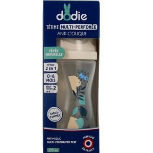 DODIE Biberon Multi Perfore Tetine Debit 2 Bleu 0-6mois 270ml Maroc