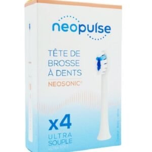 NEOPULSE Recharge 4 Tetes de Brosse à Dent Ultra Souple Blanc Maroc