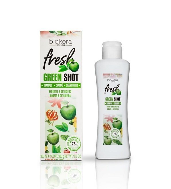 Biokera Fresh Green Shot Shampooing 300ML Maroc