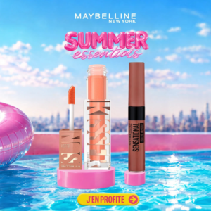 MAYBELLINE Sunkisser 02 Uptown Glow 4.7ml + Sensational Liquid N08 Pack Maroc