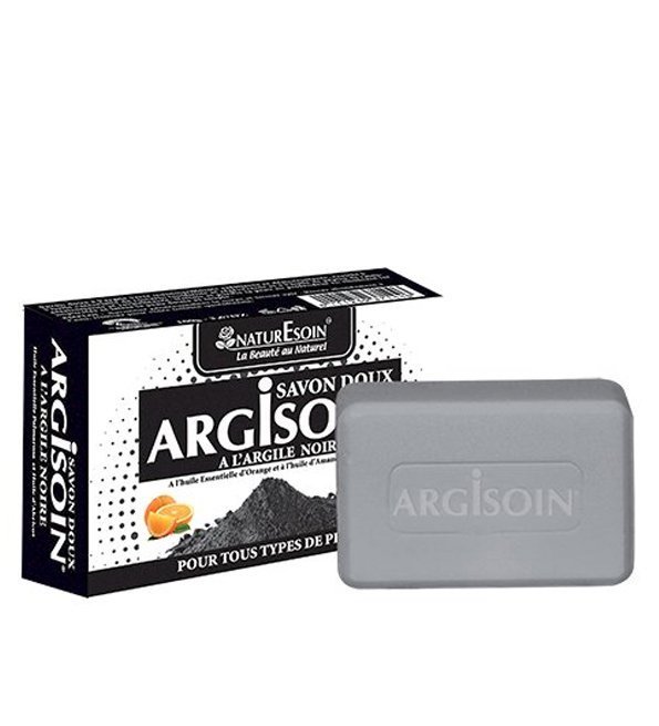 NATURESOIN Argisoin Savon à L’argile Noire- 125 g Maroc