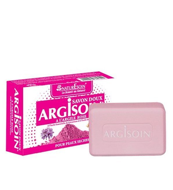 NATURESOIN Argisoin Savon à L’argile Rose- 125 g Maroc