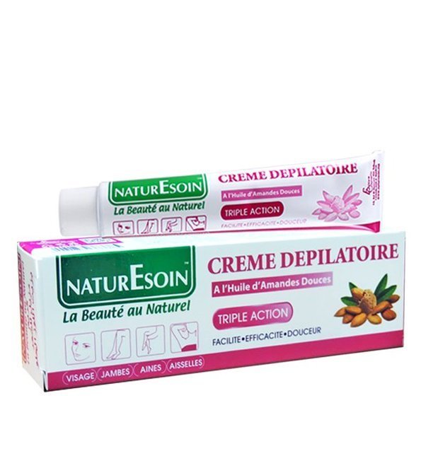 NATURESOIN Crème Dépilatoire à L’huile D’amandes Douces – 50 ml Maroc