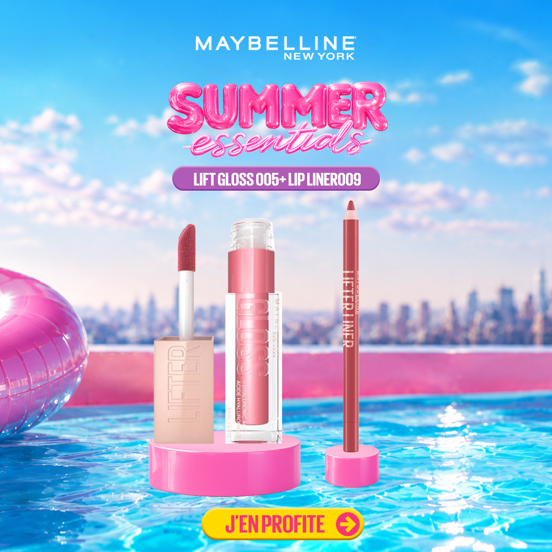 MAYBELLINE Lifter Gloss 005 Petal 5.4ml + Lifter Liner 009 Peaking Pack Maroc
