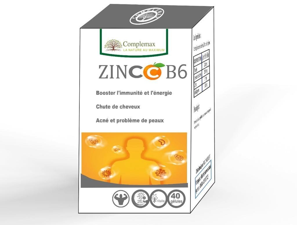 COMPLEMAX Zinc B6 40 Gelules Maroc