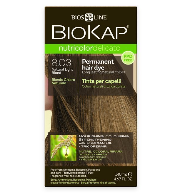 Biokap – Nutricolor Delicato 8.03 Blond clair naturel Maroc