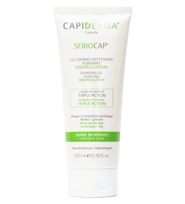 CAPIDERMA – Sebiocap Gel Dermo-Nettoyant pour Peaux à Tendance Acnéique – 200 ml Maroc