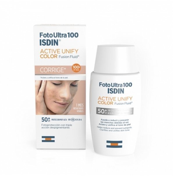 ISDIN Foto Ultra Active Unify Color Spf50+50ml Maroc