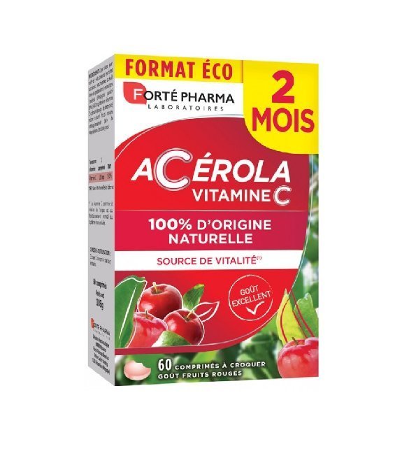 Forté Pharma Acérola Vitamine C – 60 Comprimés Maroc