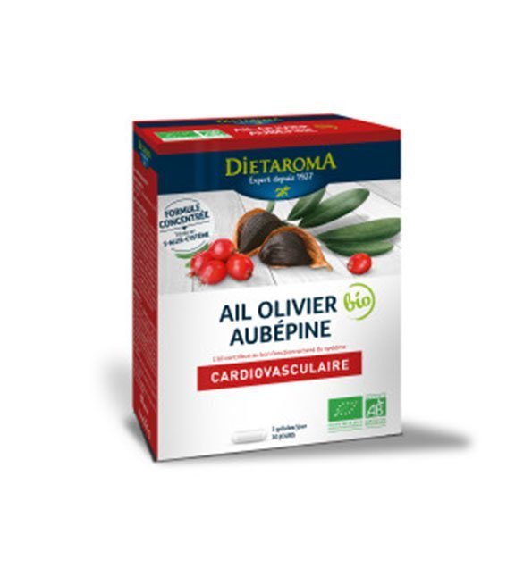 DIETAROMA Ail Olivier Aubepine 60gelules Maroc