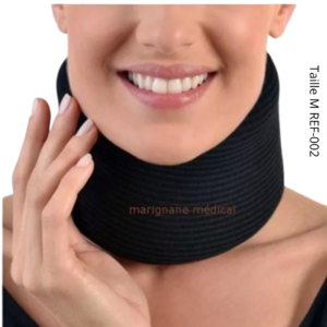 ANNAFIX Collier Cervical Mousse Noir Taille Medium Ref-002 Maroc