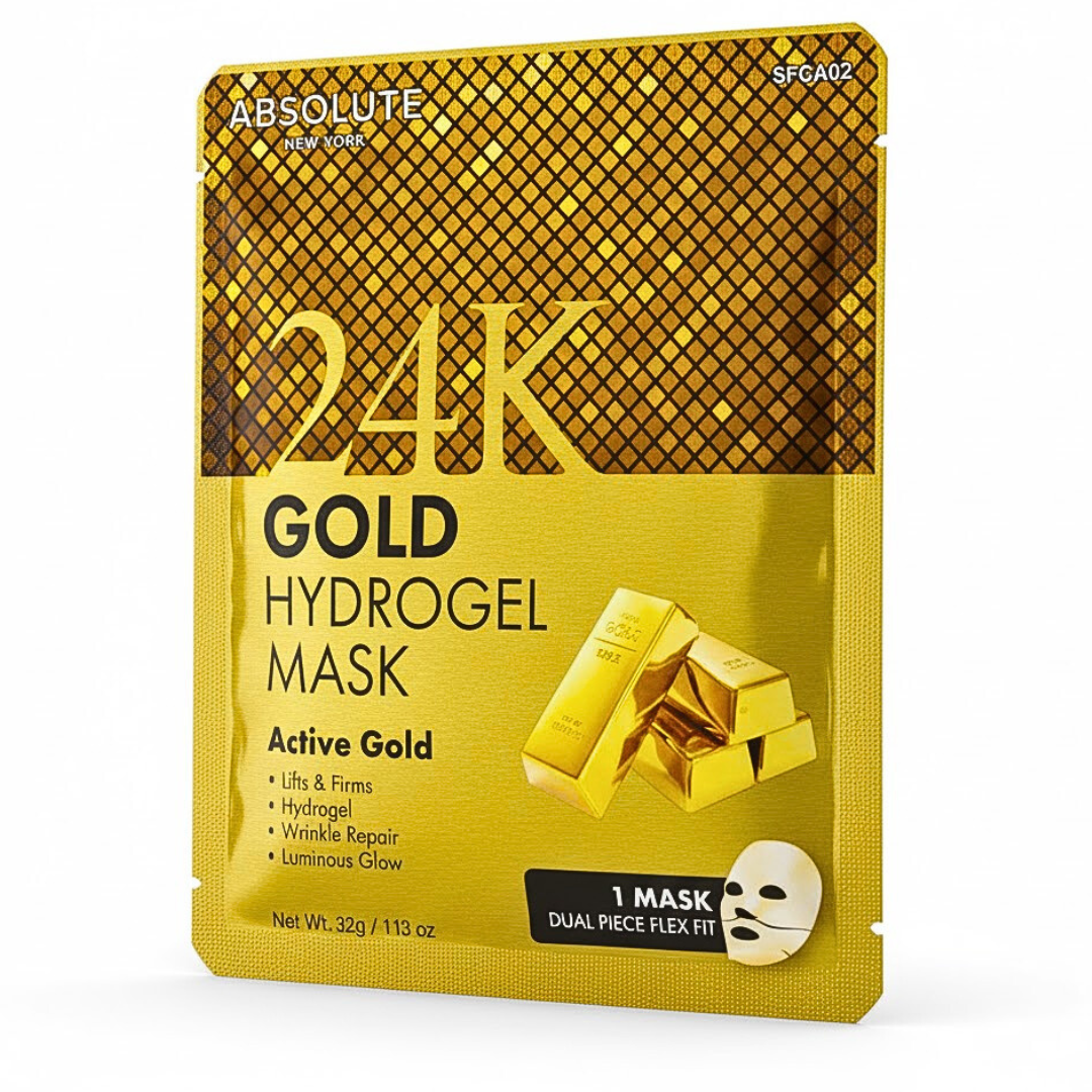 ABSOLUTE NEW YORK Gold Hydrogel Mask Maroc
