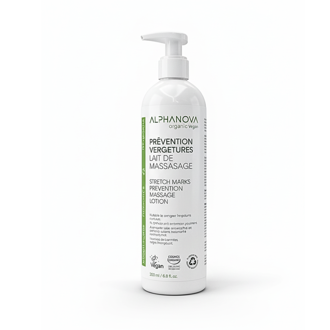 Alphanova Lait de Massage Prevention Vergetures 400ml Maroc