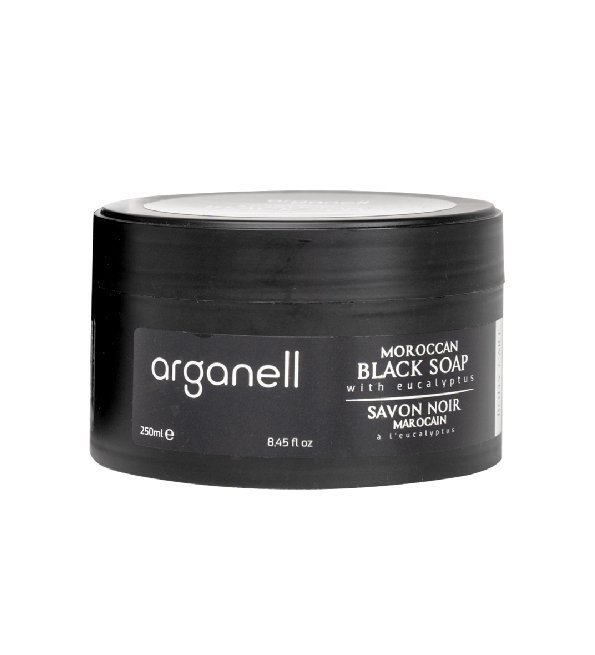 ARGANELL Savon Noir Eucalyptus Moroccan 250ml Maroc