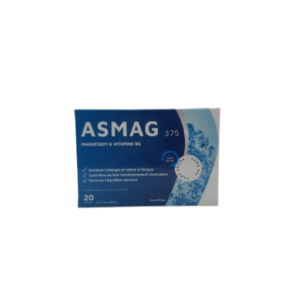 Asmag Magnesium – Vitamine B6 20 Gelules Maroc