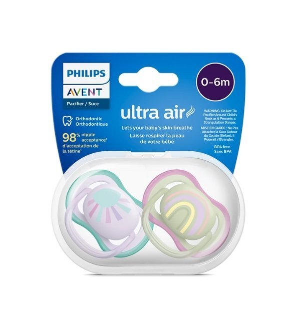 AVENT Sucette Ultra Air 0-6m Girl Scf085/59 Maroc