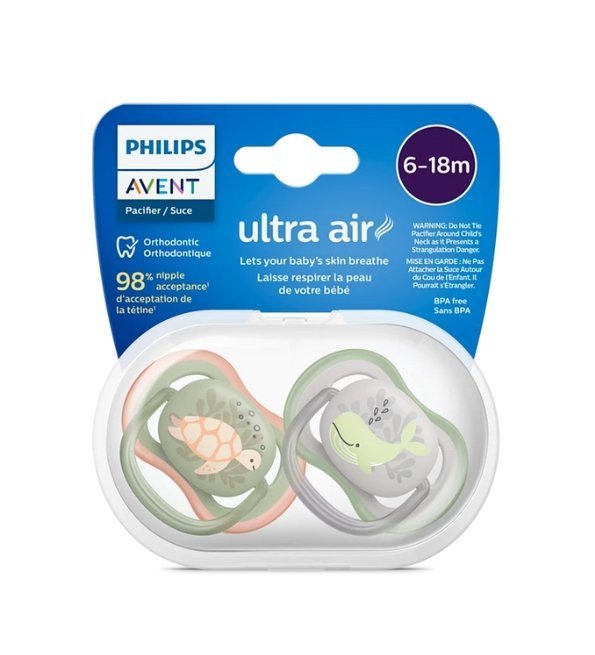 AVENT Sucette Ultra Air 6-18m Boy Scf085/60 Maroc