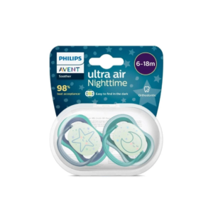 AVENT Sucette Ultra Air Night Time 6-18m Scf376/13 Boy Maroc