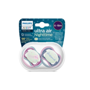 AVENT Sucette Ultra Air Night Time 6-18m Scf376/14 Girl Maroc