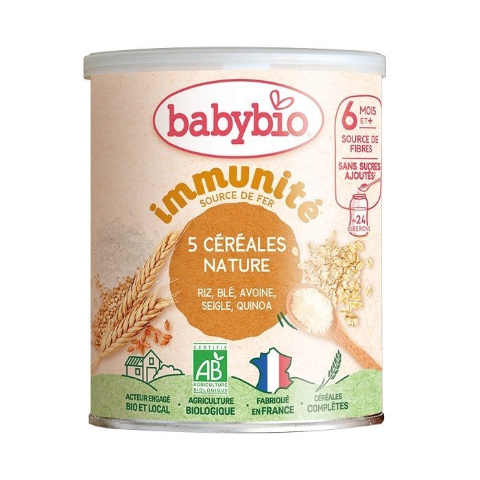 BABYBIO 5 Cereales Nature 220g Maroc
