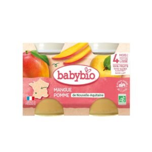 BABYBIO Petit Pot Mangue Pomme 2 X 130g Maroc