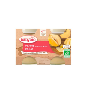 BABYBIO Petit Pot Pomme Coing 2 X 130g Maroc
