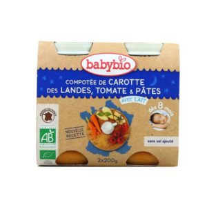 BABYBIO Pot Bonne Nuit Legumes Pates 2 X 200g Maroc