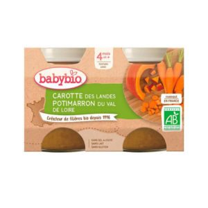 BABYBIO Pot Carotte Potimarron 2 X 130g Maroc