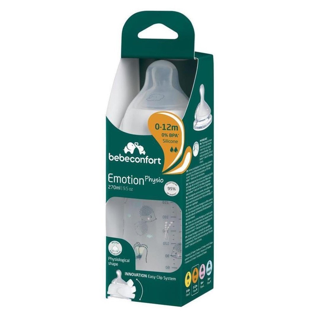 BEBE CONFORT Biberon Emotion Physio Pp 0-12m 270ml Blanc Urban Garden Maroc