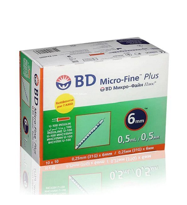 BD Micro-Fine Plus Aiguille Insuline 31g/6mm Maroc