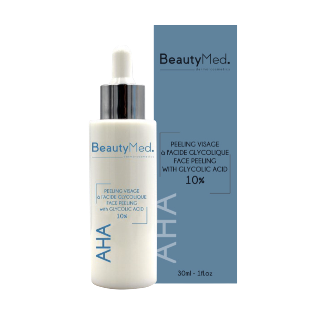 Beauty Med Aha Creme Peeling Visage a L’acide Glycolique 10% 30ml Maroc