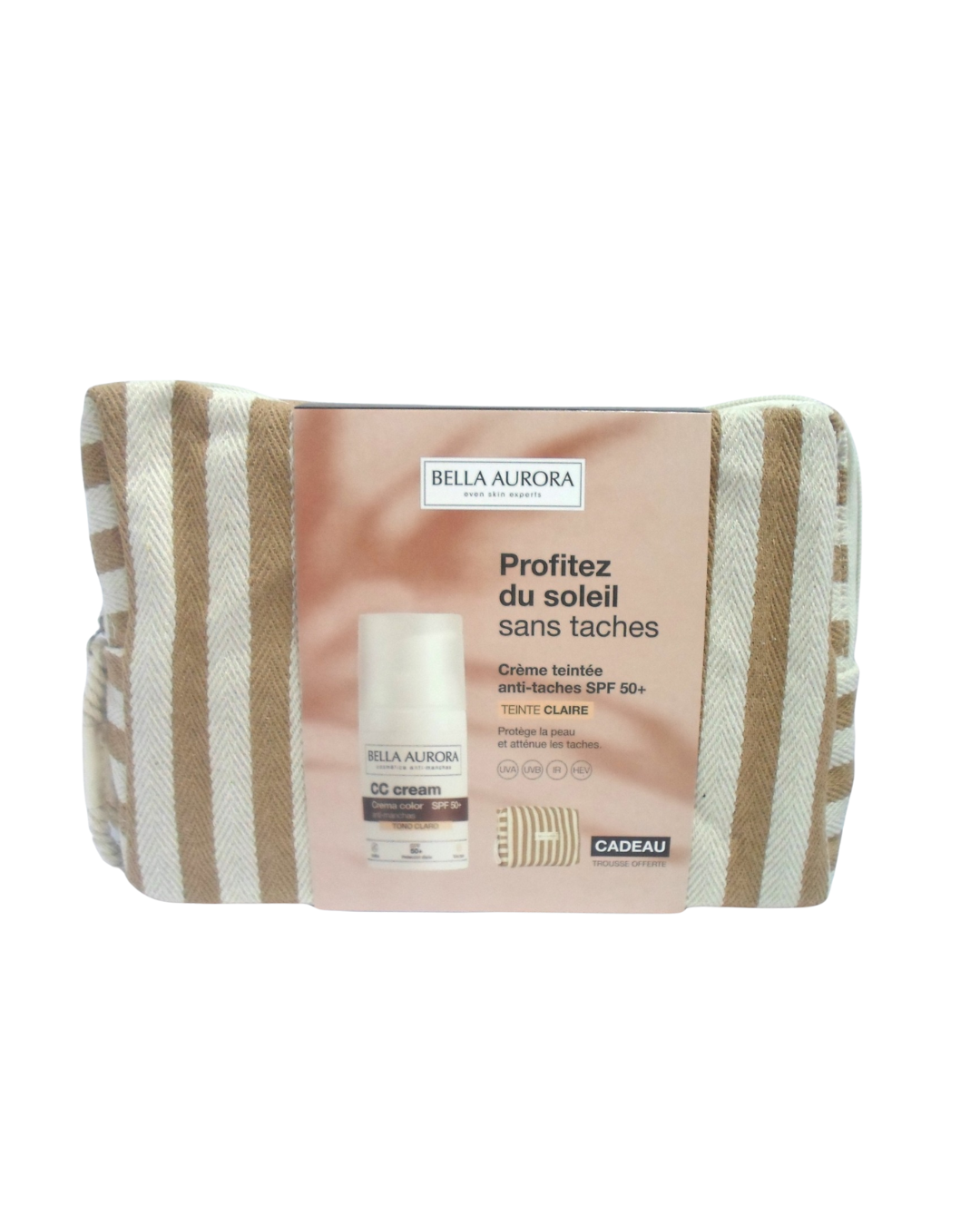 Bella Aurora CC Creme Clair Spf50+ 30ml avec Trousse Offerte Maroc