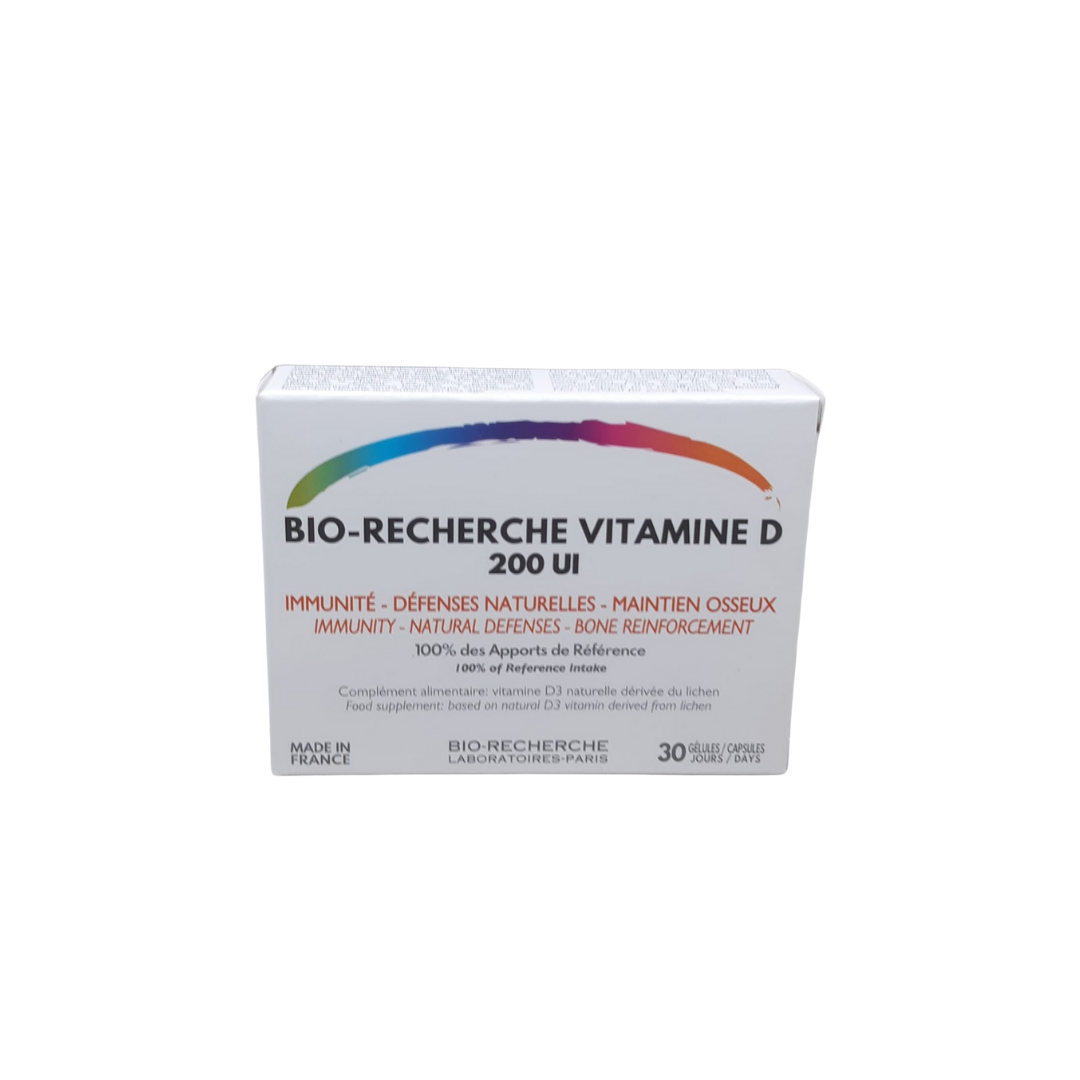 Bio-Recherche Vitamine d 200ui 30 Gelules Maroc